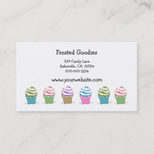 Swirly Cupcakes Business Card