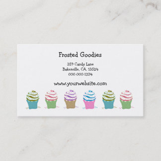 Swirly Cupcakes Business Card