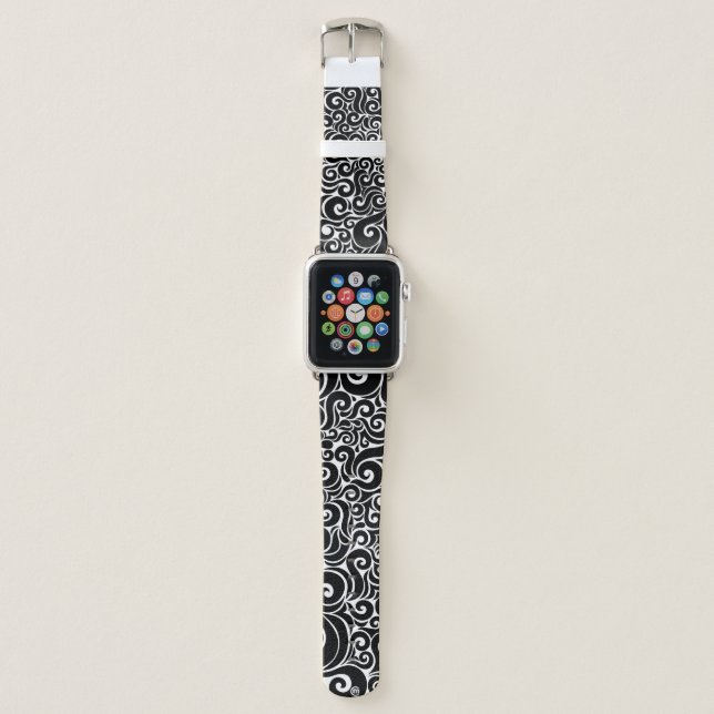 Swirly Design Apple Watch Band (Front)