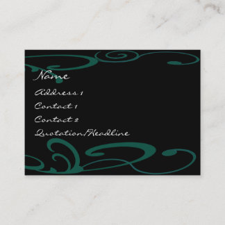 Swirly Distressed Paint Splats - Business Card