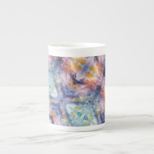 Swirly Dreamscape Tile - AI Fantasy Art Print Bone China Mug