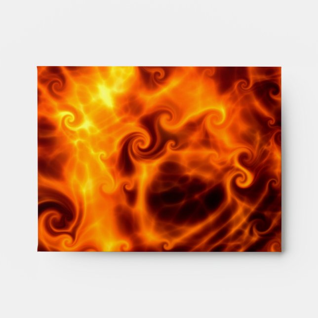 Swirly Flames Envelope (Front)