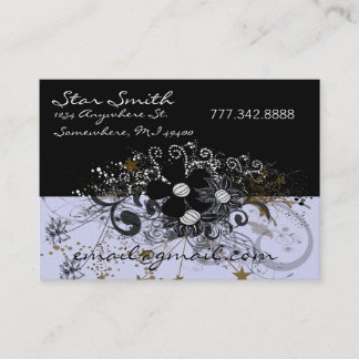 Swirly Florals - Business Card