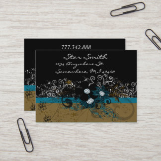 Swirly Flower Business Card