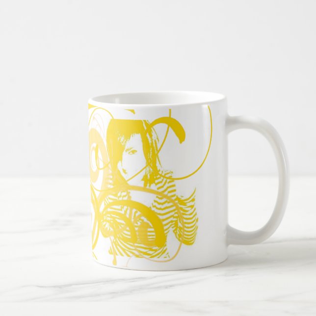 swirly girl coffee mug (Right)