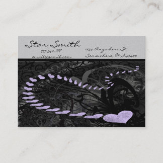 Swirly Heart Business Card -