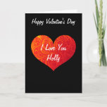 Swirly Heart Valentine&#39;s Card