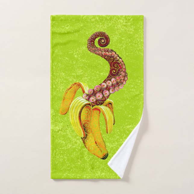 Swirly Mutant-Banana Hand Towel (Hand Towel)