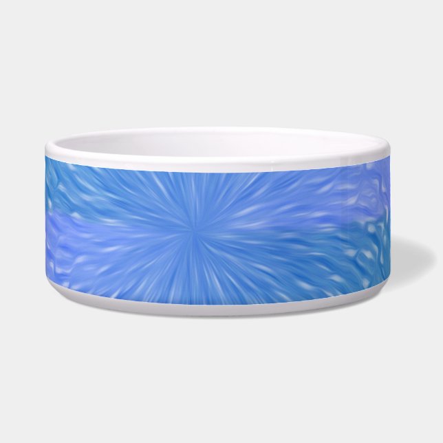 Swirly Pastel Purple Teal Abstract Pattern Bowl (Front)