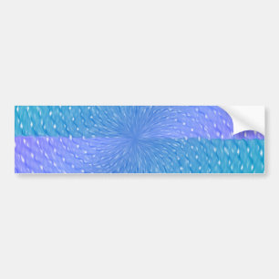 Swirly Pastel Purple Teal Abstract Pattern Bumper Sticker