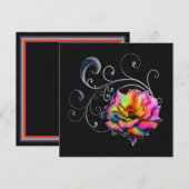 Swirly Rainbow Rose (Front/Back)