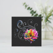 Swirly Rainbow Rose (Standing Front)
