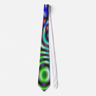 Swirly rainbow tie
