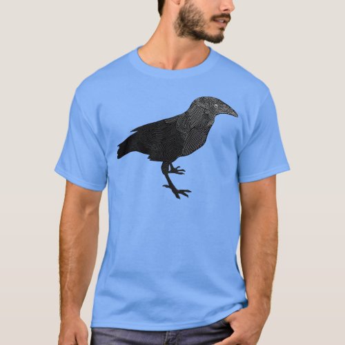 Swirly Raven T_Shirt