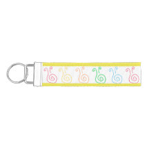 Swirly Snail Wrist Keychain