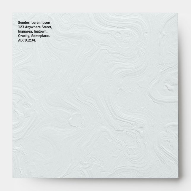 Swirly Texture Paper Look Envelope (Front)