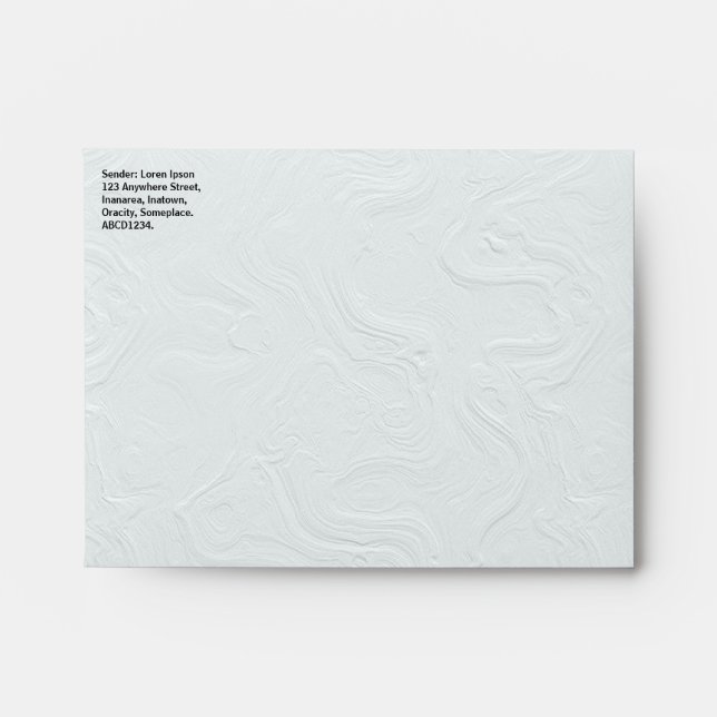 Swirly Texture Paper Look Envelope (Front)