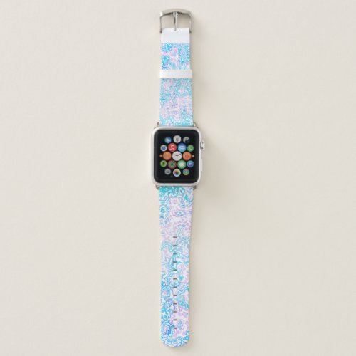 Swirly Trippy Groovy Hippie Boho Funky Marble Apple Watch Band