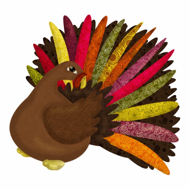 Swirly Turkey Statuette (Front)