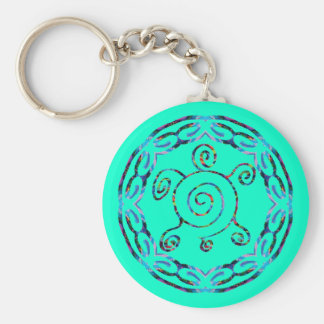 Swirly Turtle Keychain