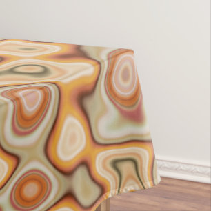swirly twisted vintage colors liquified ,nice look tablecloth