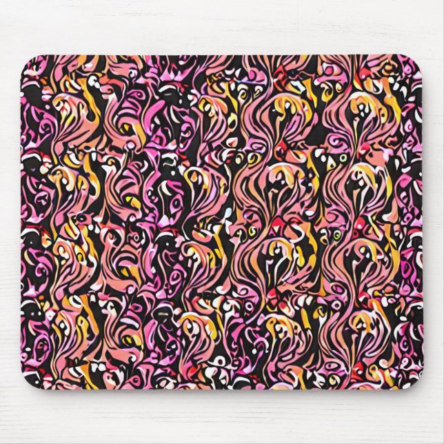 Swirly Whirls  Mouse Pad (Front)