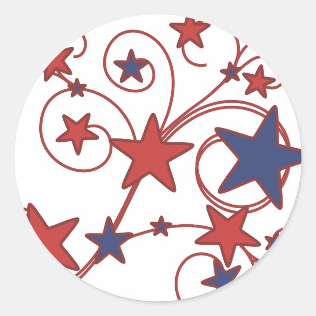 Swirly Works Classic Round Sticker (Front)