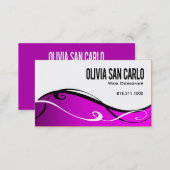 Swirlygig Web Designer business card template (Front/Back)