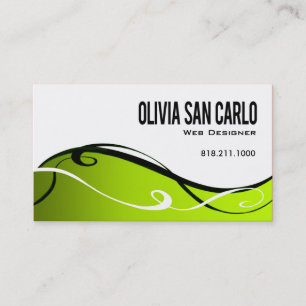 Swirlygig Web Designer business card template
