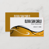 Swirlygig Web Designer business card template (Front/Back)