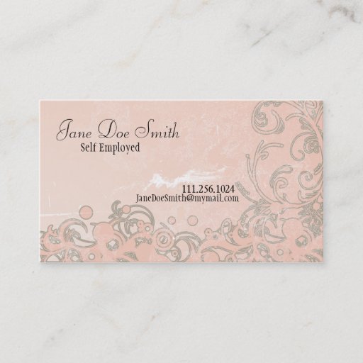 Customizable SwirlyGrunge Elegance Business Cards