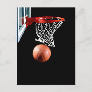 Swish, Basketball through the Net. Postcard