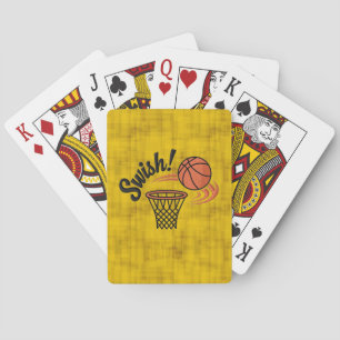 Swish Slam Dunk: Vintage Basketball Style Poker Cards