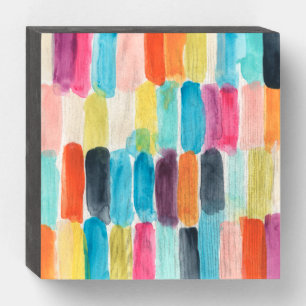 Swish Swatch I Wooden Box Sign