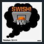 Swish Wall Decal<br><div class="desc">Basketball</div>