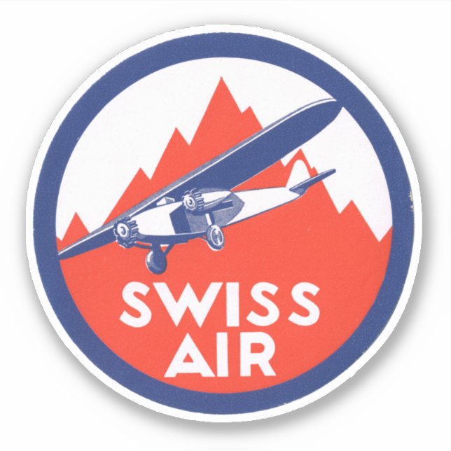 Swiss Air Airways Sticker (Front)