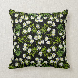 Swiss Alpine Edelweiss Floral Pillow