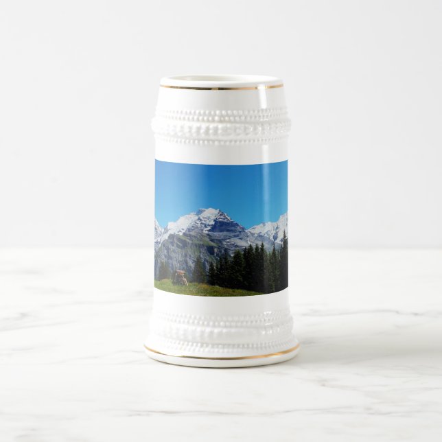 Swiss Alps Beer Stein (Center)