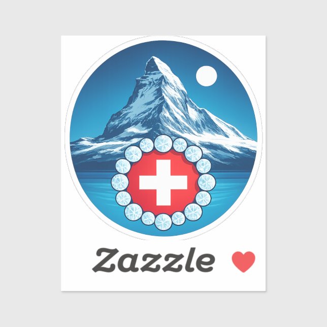 Swiss Alps - Matterhorn Sticker (Sheet)