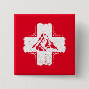 Swiss Alps Matterhorn - Switzerland  Button