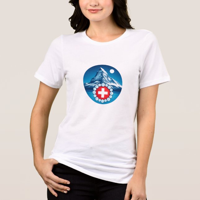 Swiss Alps - Matterhorn  Tri-Blend Shirt (Front)