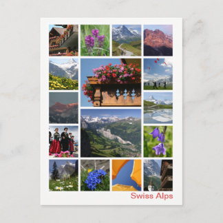 Swiss Alps multi-image 2 Postcard