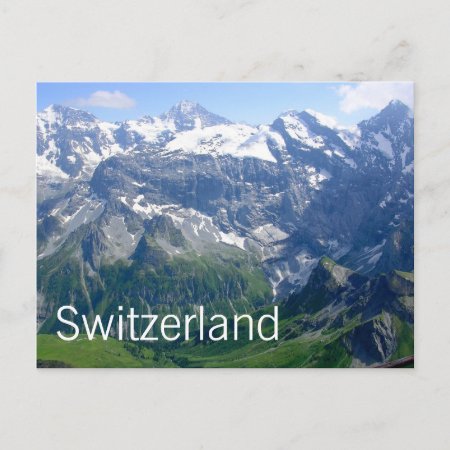 Swiss Alps Postcard