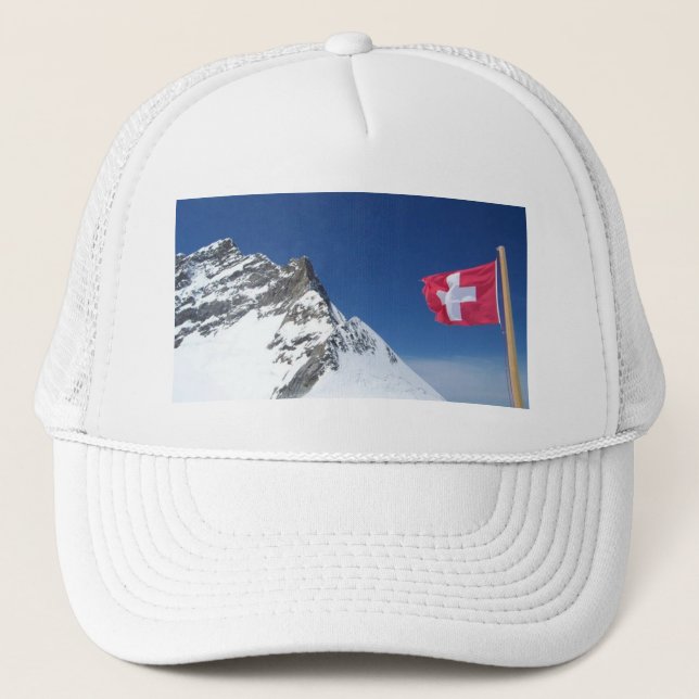 SWISS ALPS TRUCKER HAT (Front)