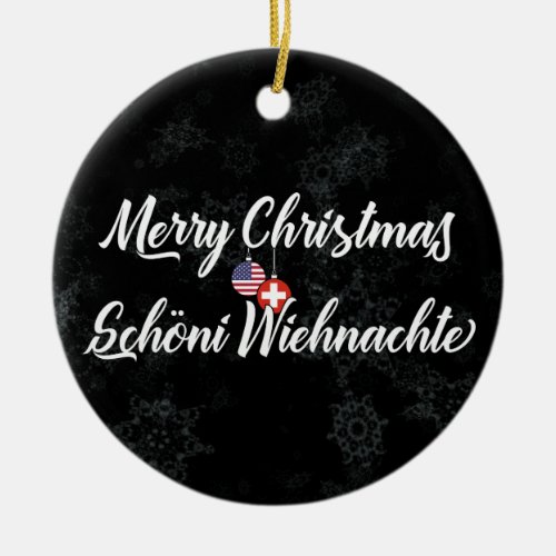 Swiss American Bilingual Holiday Decoration