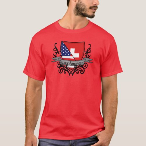 Swiss_American Shield Flag T_Shirt