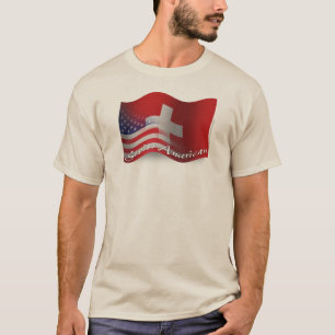 Swiss-American Waving Flag T-Shirt