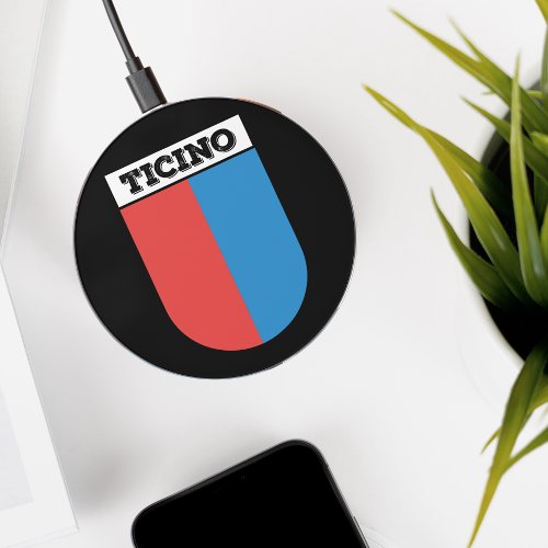 Swiss Canton of Ticino  Coat of Arms  Wireless Charger