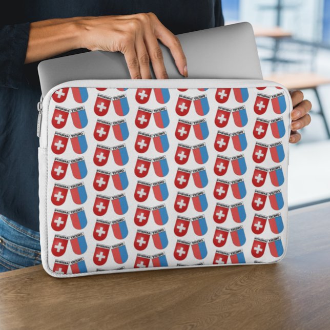 Swiss & Canton Ticino Flags  Laptop Sleeve (Creator Uploaded)