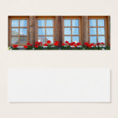 Swiss Chalet Window photo bookmark set (Front & Back)